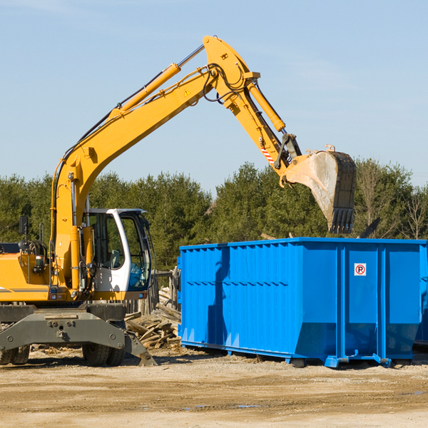 are there any restrictions on where a residential dumpster can be placed in Steamboat Springs